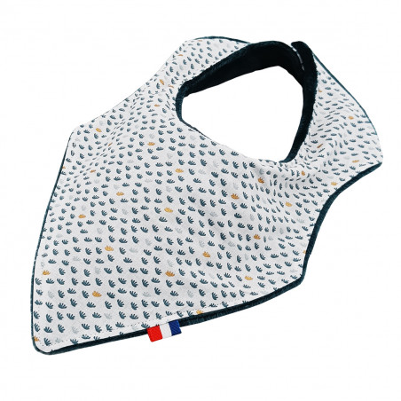 Customizable bandana bib "Le Ferdinand". Made in France. Nin-Nin