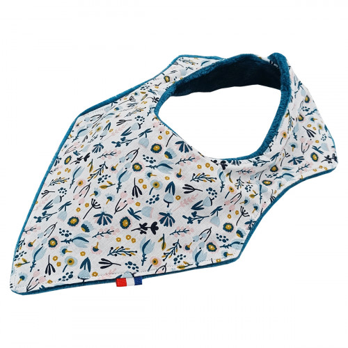 Customizable bandana bib "Le Mayeul". Made in France. Nin-Nin