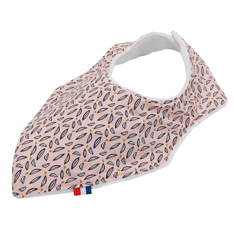 Customizable bandana bib "Le Philomène". Made in France. Nin-Nin