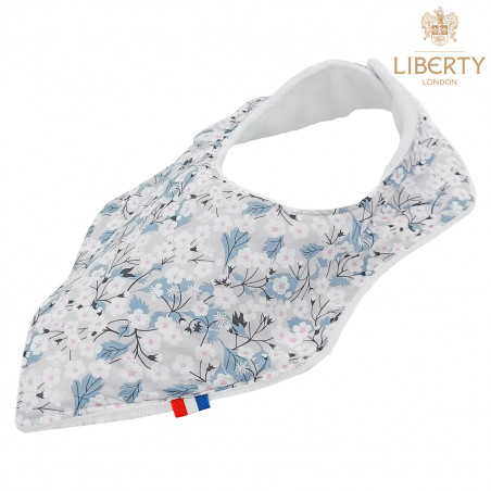 Customizable bandana bib "Le Cherry". Made in France. Nin-Nin