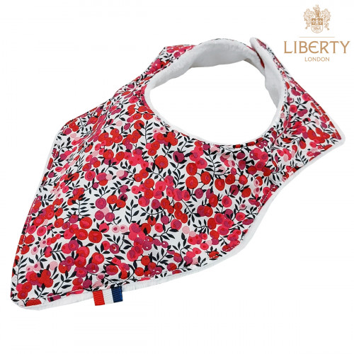 Customizable bandana bib "Le Lily". Made in France. Nin-Nin