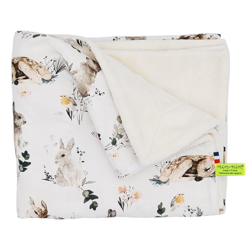 Customizable L'Aquarelle Beige blanket for babies. Cover made in France. Customizable L'Aquarelle Beige blanket for babies. Cover made in France.