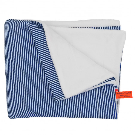 Customizable Le Marinière blanket for babies. Cover made in France.