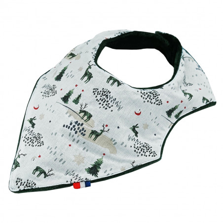 Bandana bib "Tornade". Made in France. Nin-Nin