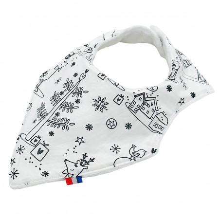 Bandana bib "Furie". Made in France. Nin-Nin