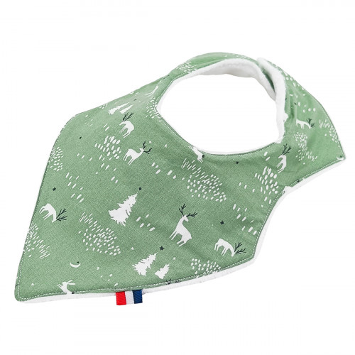 Bandana bib "Rudolph". Made in France. Nin-Nin