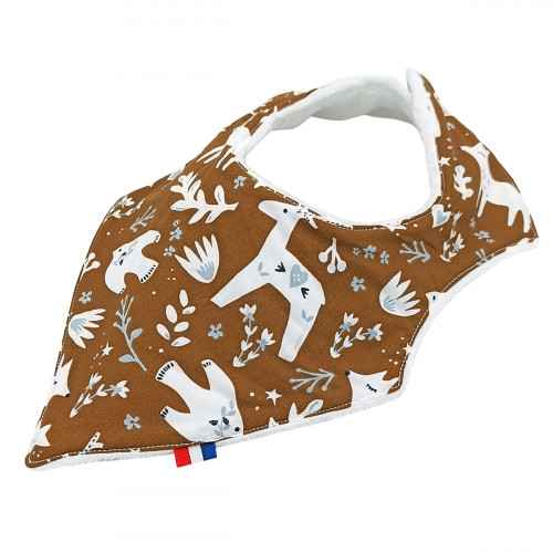 Bandana bib "Balthazar". Made in France. Nin-Nin