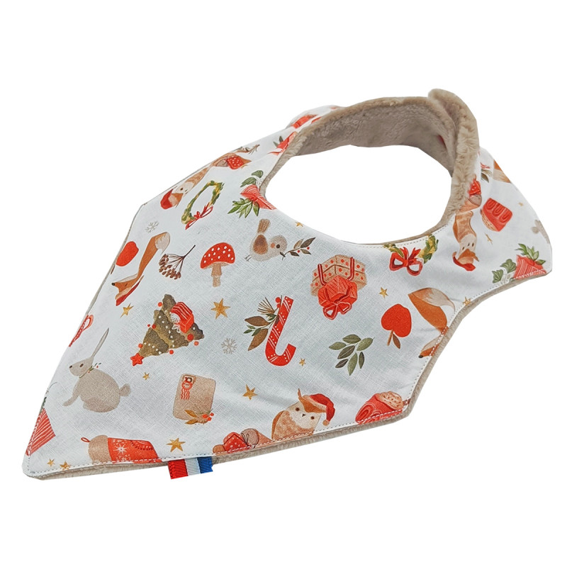 Bandana bib "Melchior". Made in France. Nin-Nin