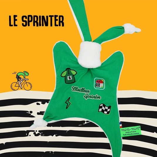 Doudou personnalisé maillot meilleur sprinter